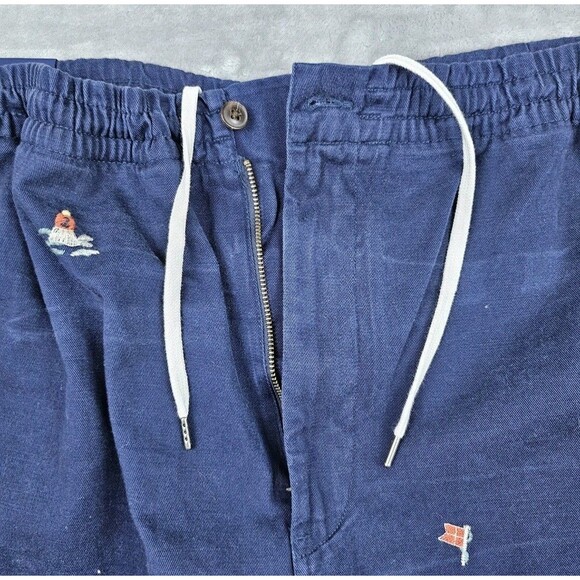 New Polo Ralph Lauren Men’s Pants  Size 2XB Elastic Waist Classic Fit Sailboats - Picture 3 of 12